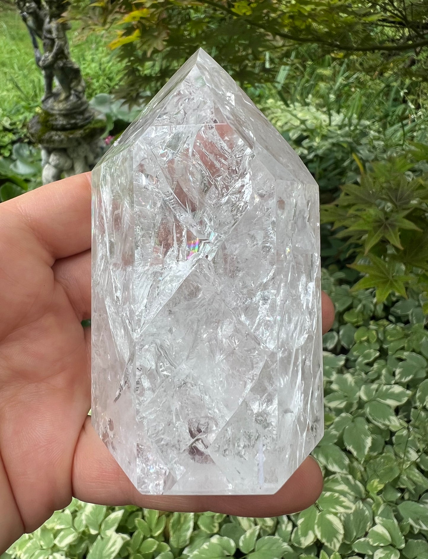 Fire & Ice Quartz Tower ~ Large