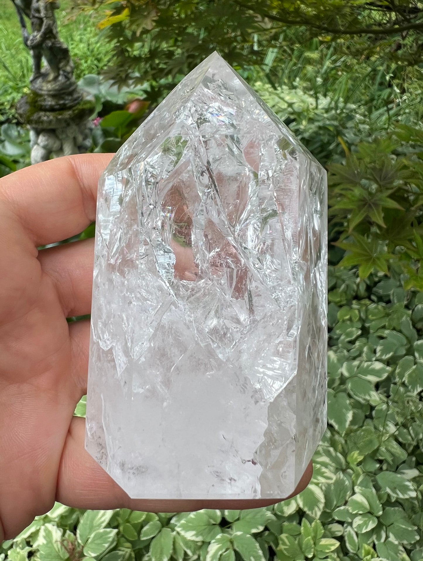 Fire & Ice Quartz Tower ~ Large