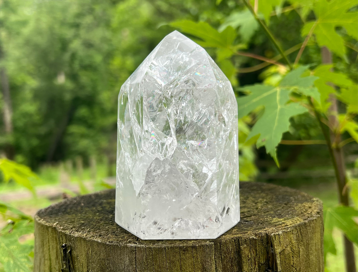 Fire & Ice Quartz Tower ~ Large