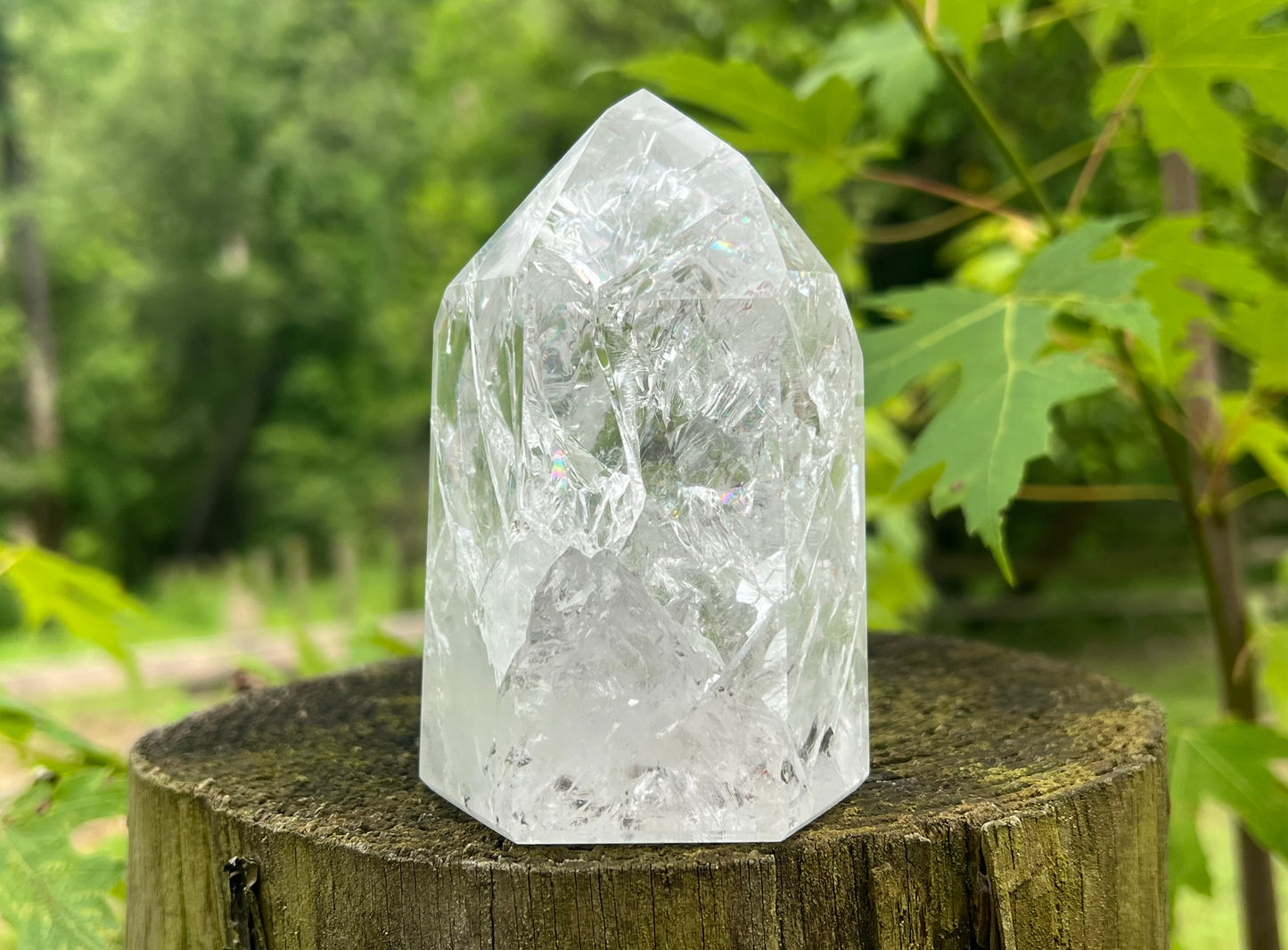 Fire & Ice Quartz Tower ~ Large