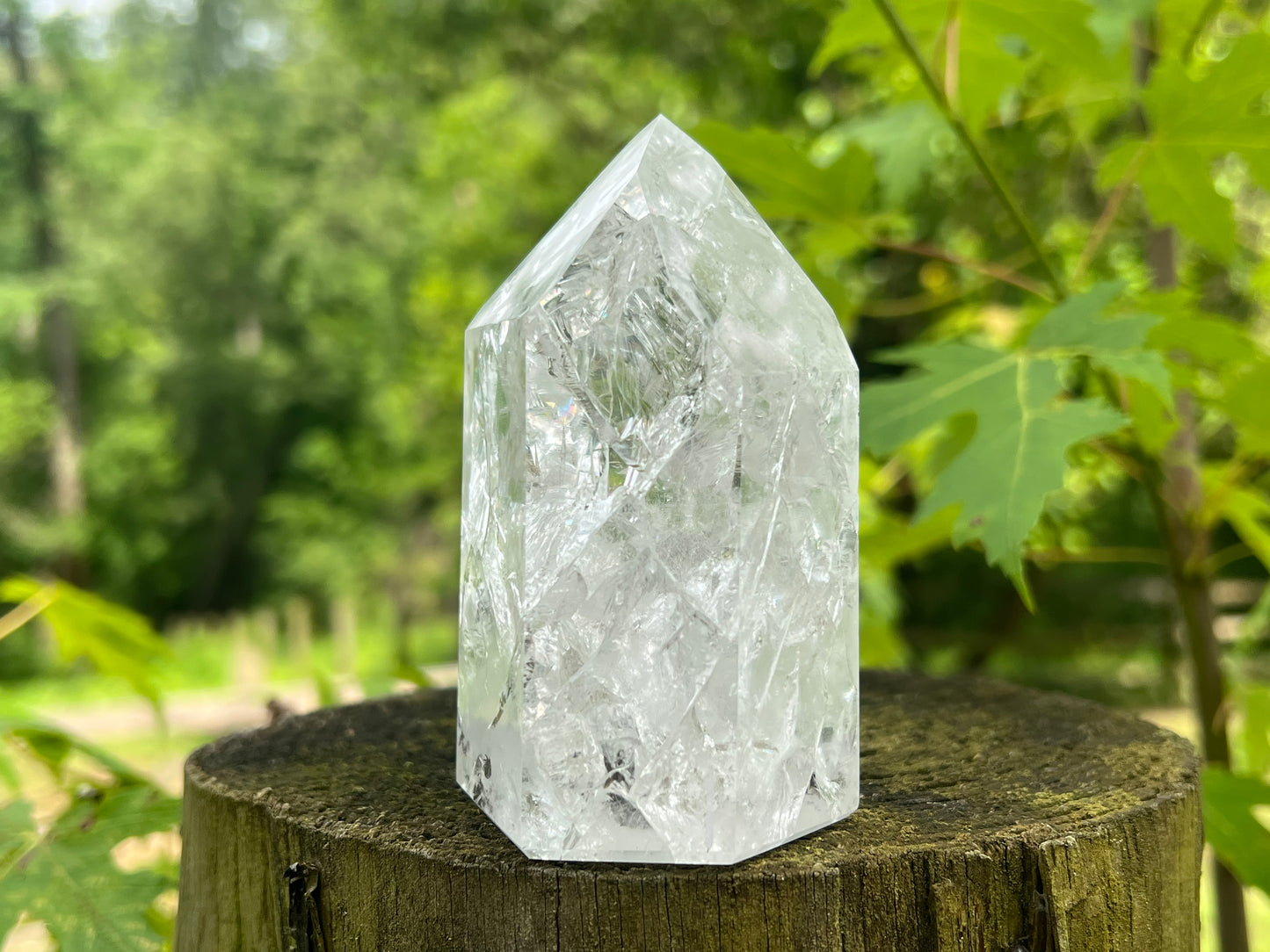 Fire & Ice Quartz Tower ~ Large