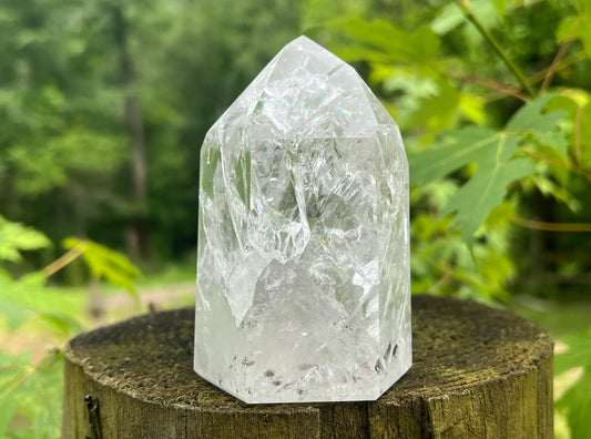 Fire & Ice Quartz Tower ~ Large - Gem Realm 