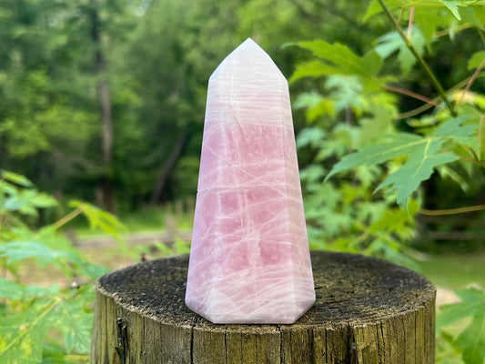 Rose Quartz Tower ~ Large