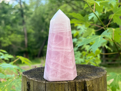 Rose Quartz Tower ~ Large