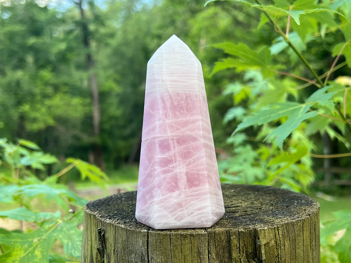 Rose Quartz Tower ~ Large