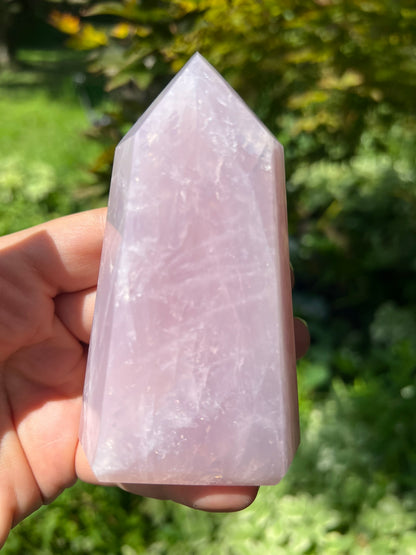 Rose Quartz Tower ~ Large