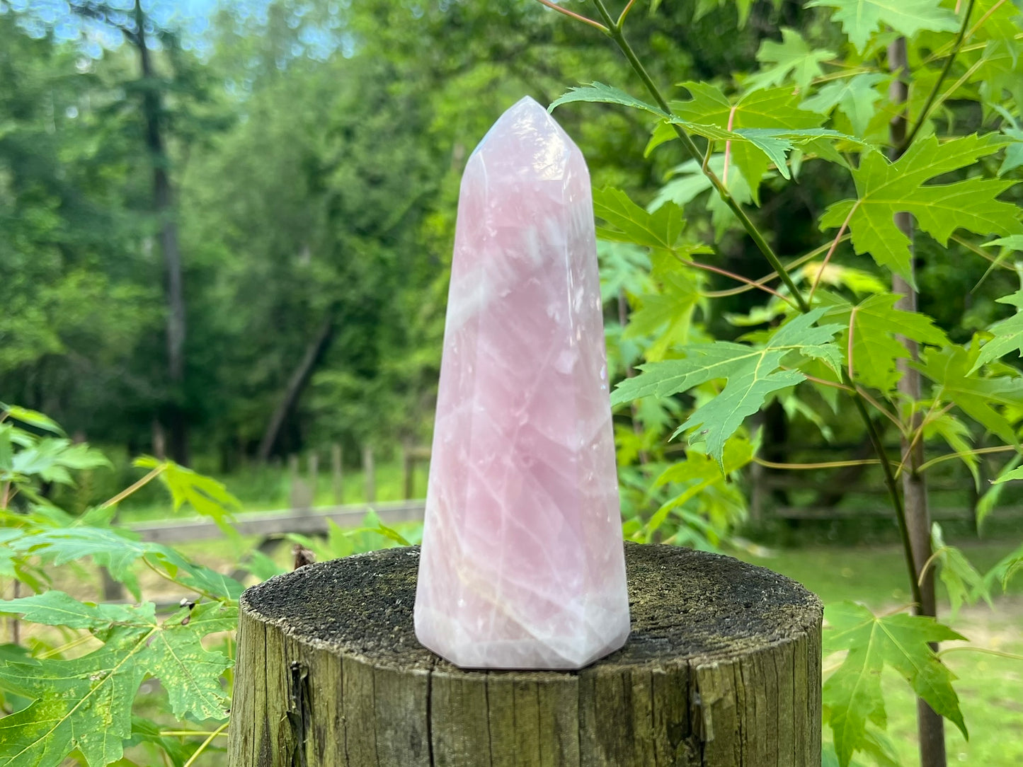 Rose Quartz Tower ~ Large