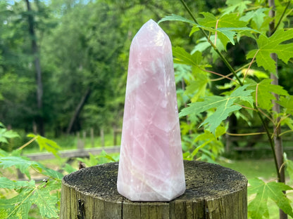 Rose Quartz Tower ~ Large