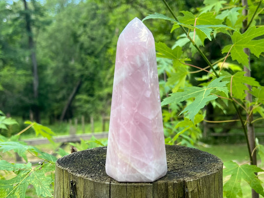 Rose Quartz Tower ~ Large