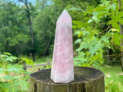 Rose Quartz Tower ~ Large