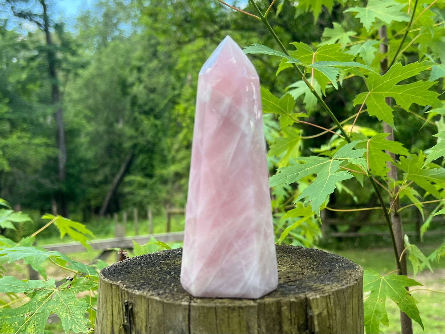 Rose Quartz Tower ~ Large
