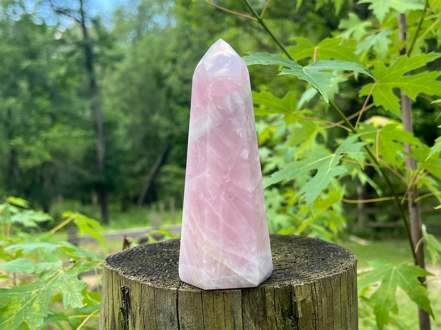 Rose Quartz Tower ~ Large