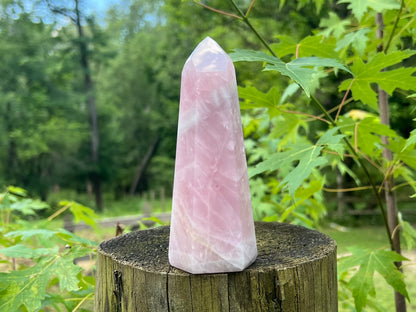 Rose Quartz Tower ~ Large