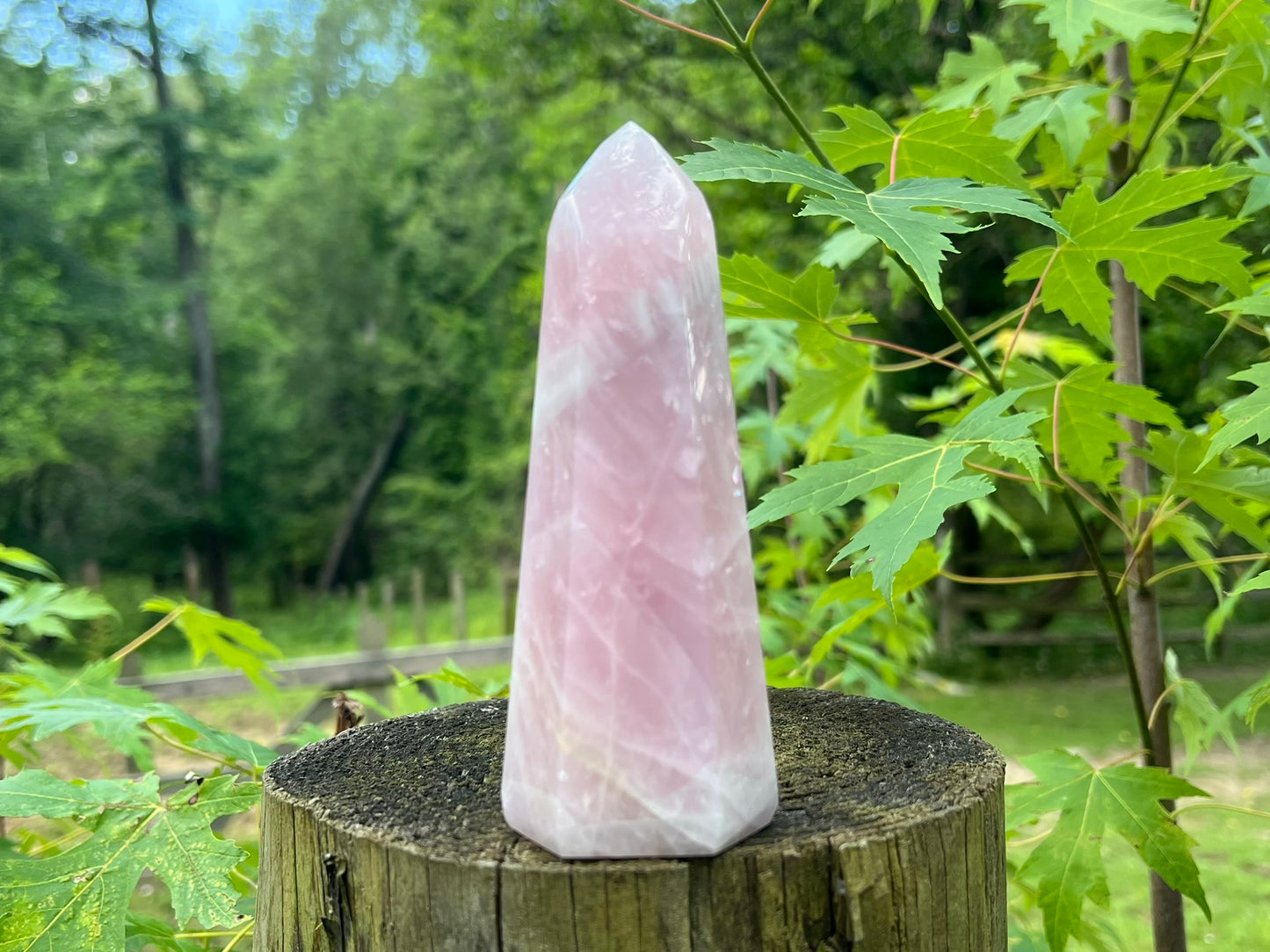 Rose Quartz Tower ~ Large