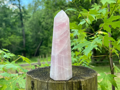 Rose Quartz Tower ~ Large