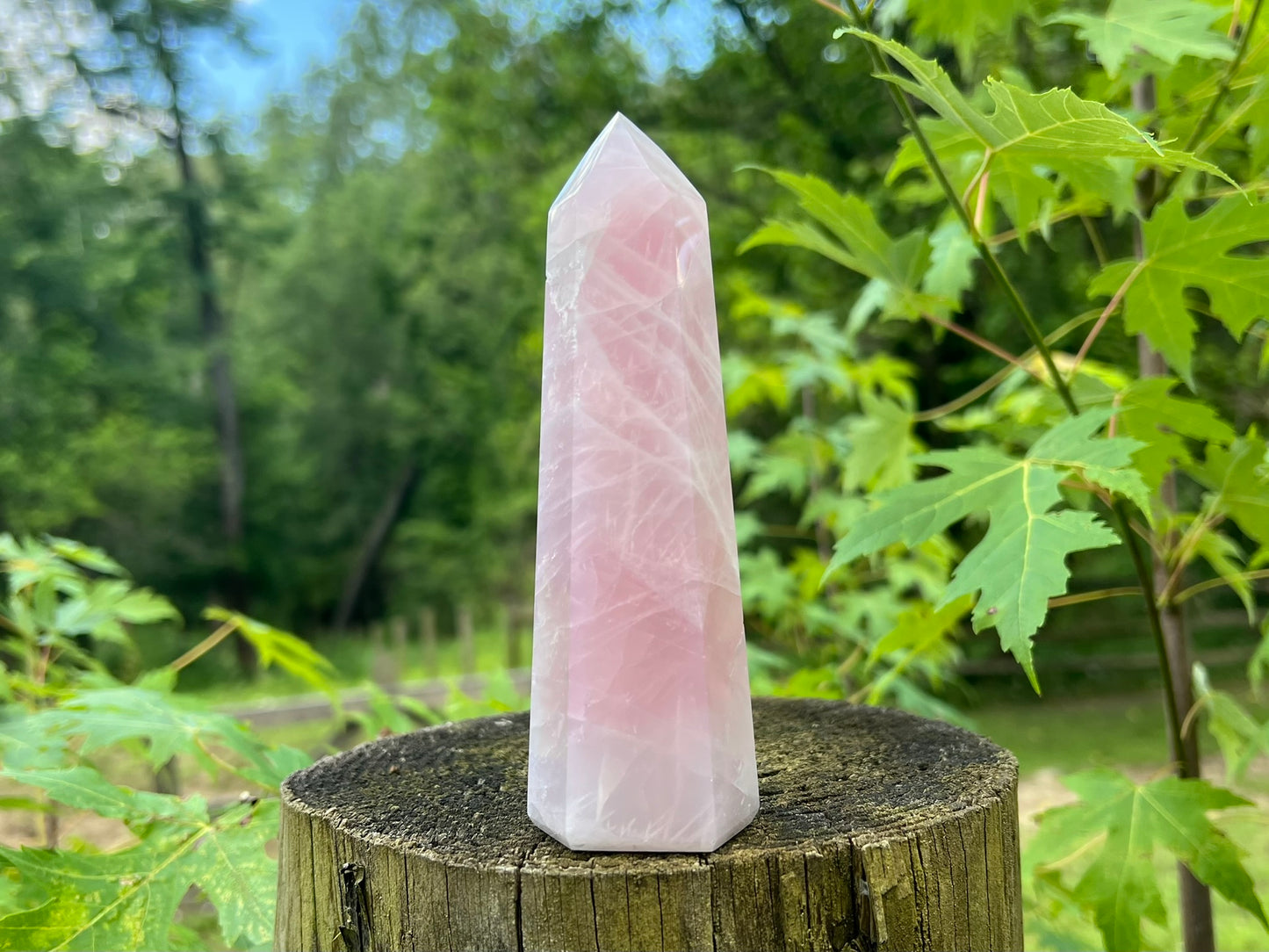Rose Quartz Tower ~ Large