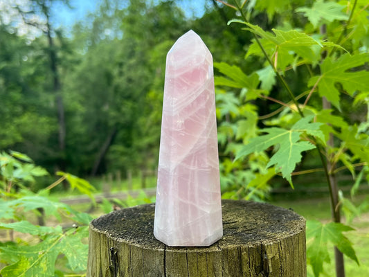 Rose Quartz Tower ~ Large