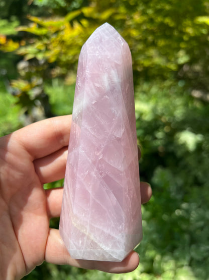 Rose Quartz Tower ~ Large