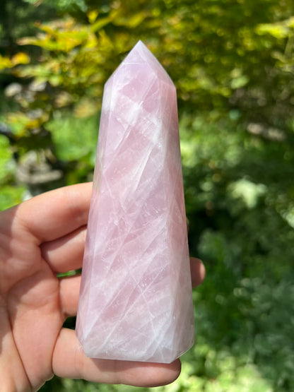 Rose Quartz Tower ~ Large