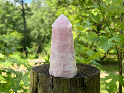 Rose Quartz Tower ~ Large