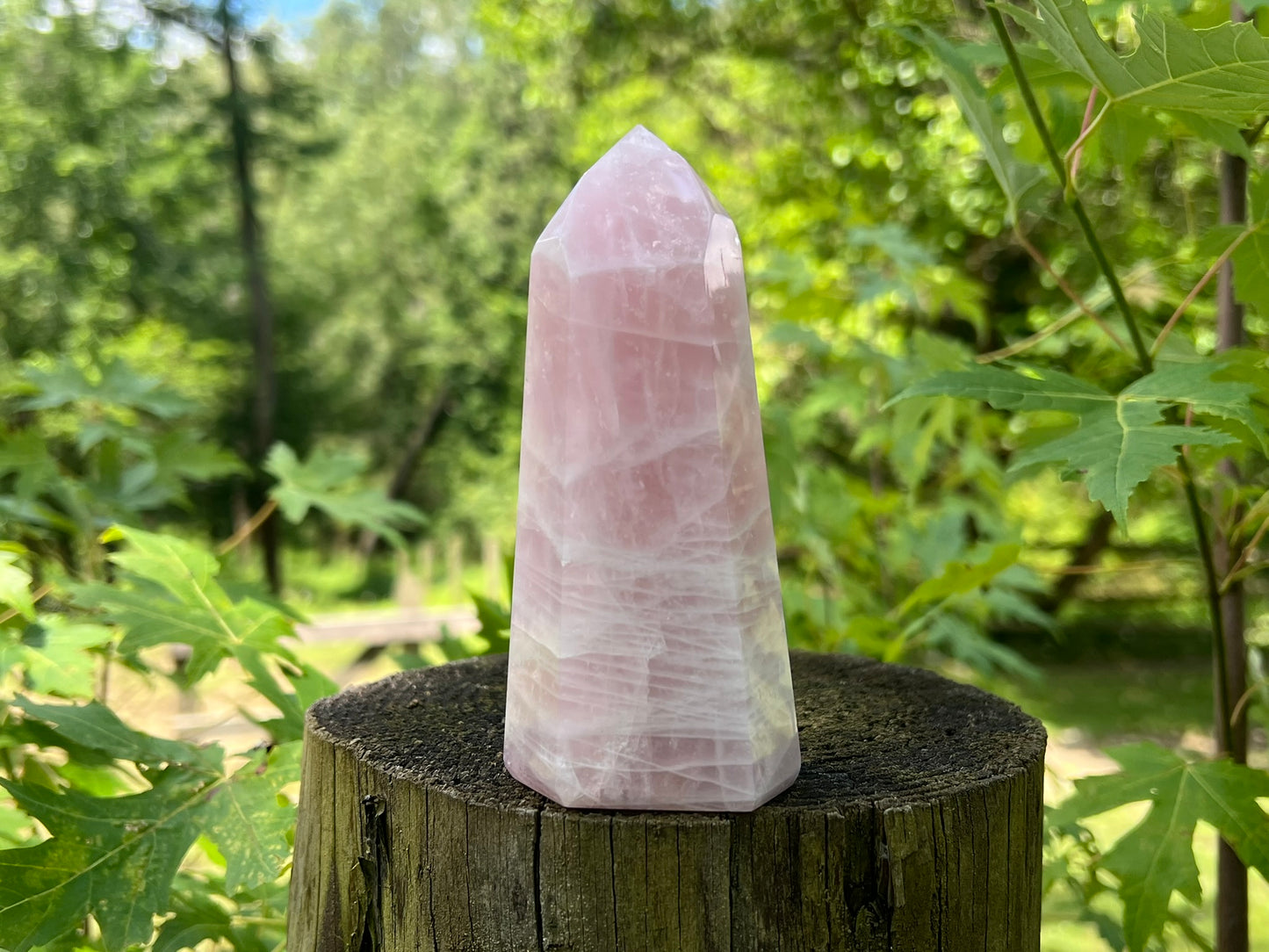 Rose Quartz Tower ~ Large