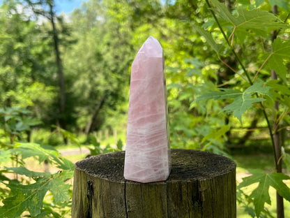 Rose Quartz Tower ~ Large