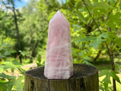 Rose Quartz Tower ~ Large
