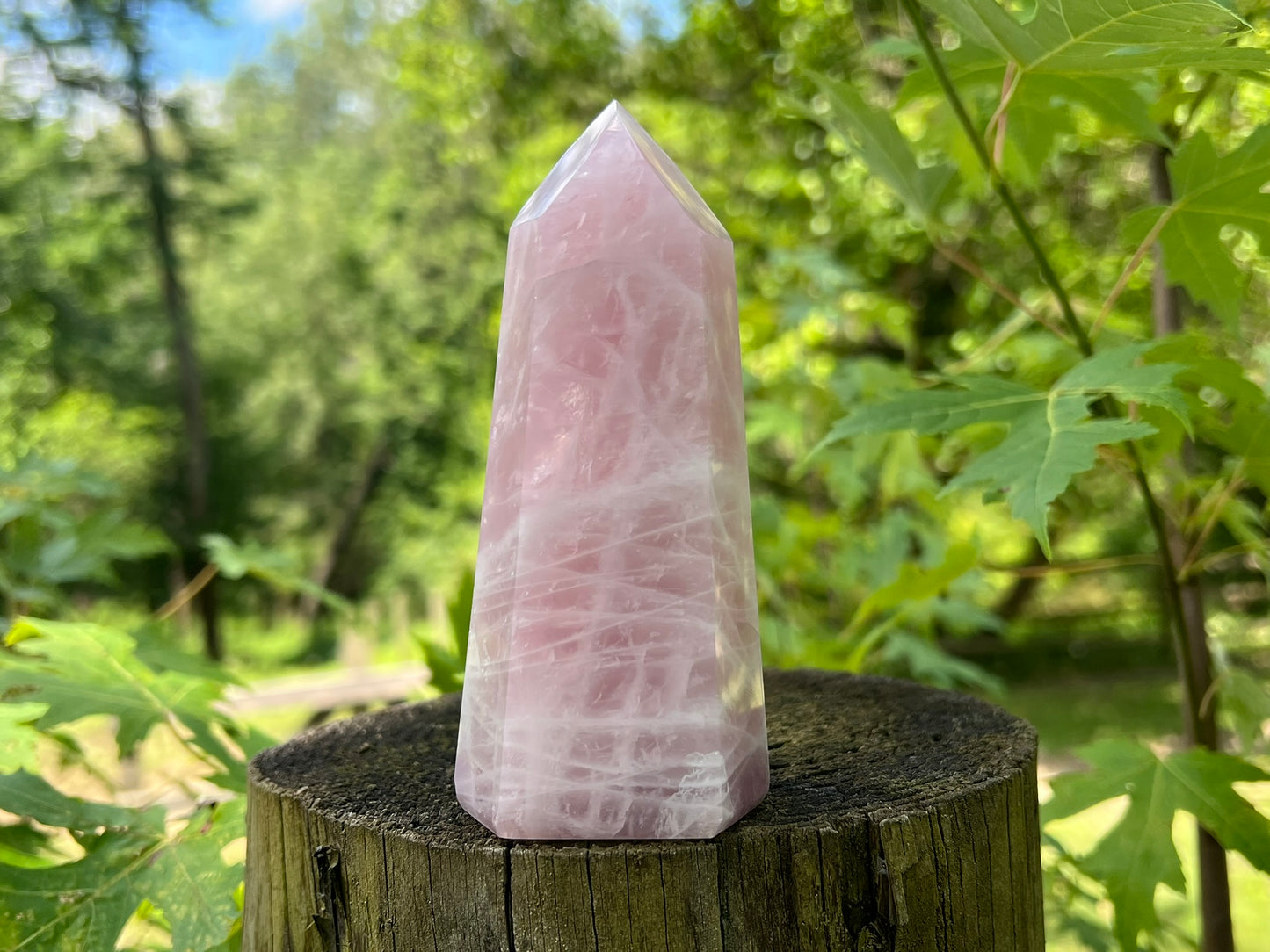Rose Quartz Tower ~ Large