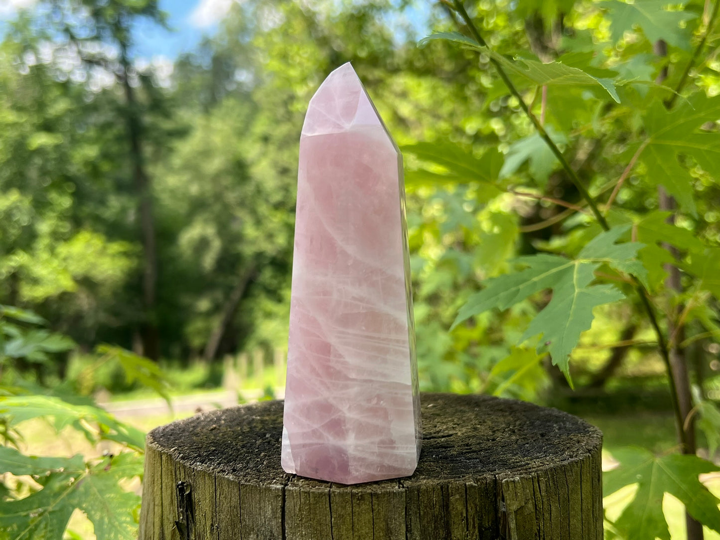 Rose Quartz Tower ~ Large