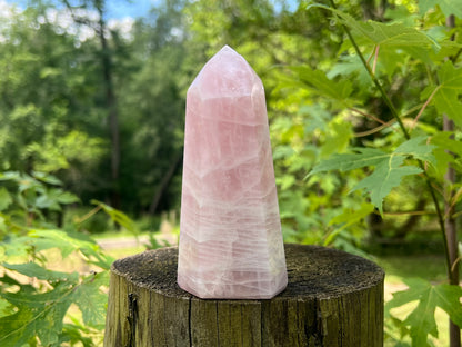 Rose Quartz Tower ~ Large