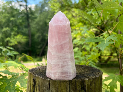 Rose Quartz Tower ~ Large