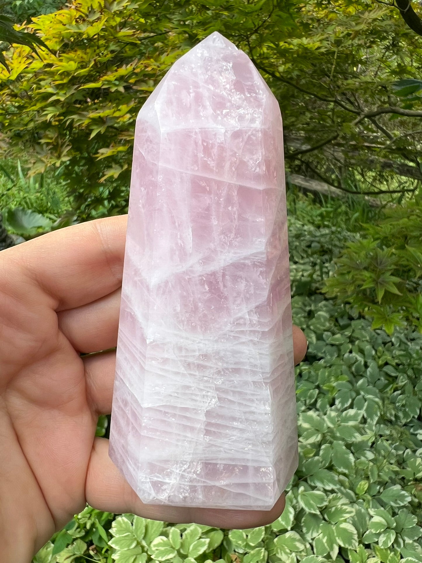 Rose Quartz Tower ~ Large