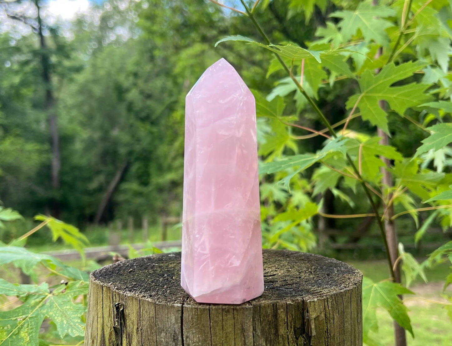 Rose Quartz Tower ~ Large