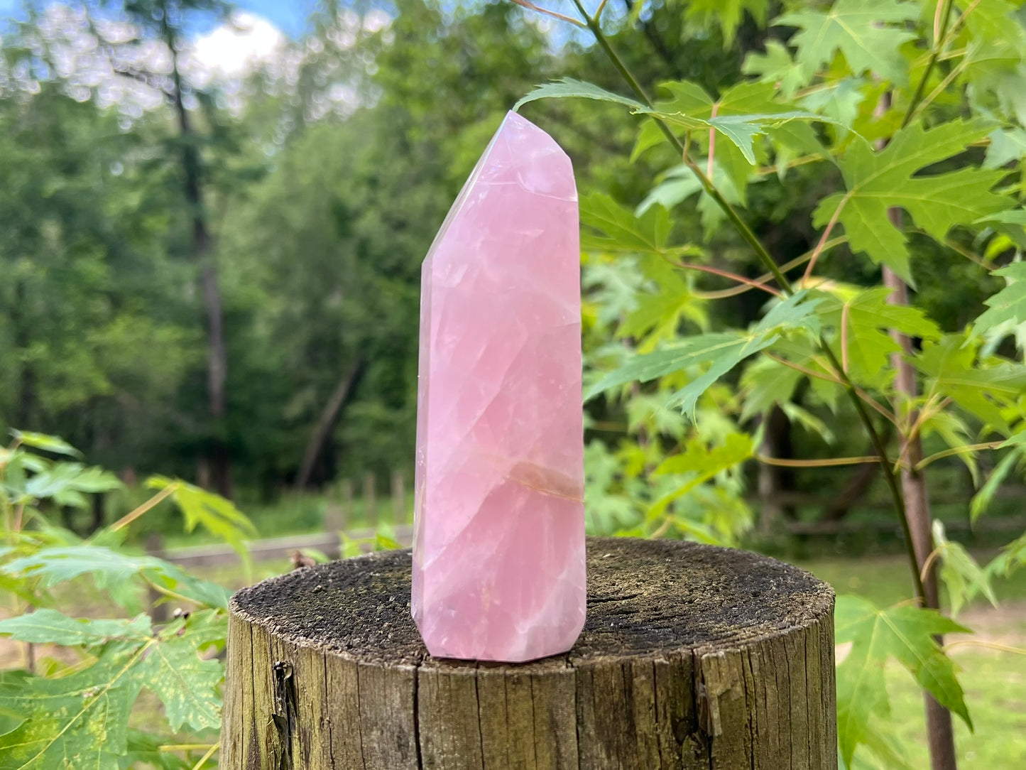 Rose Quartz Tower ~ Large