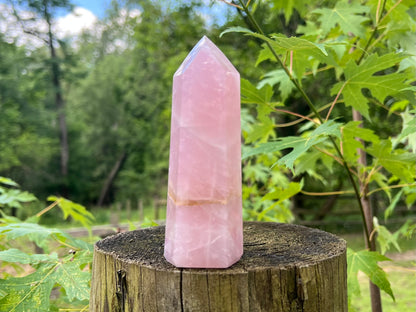 Rose Quartz Tower ~ Large