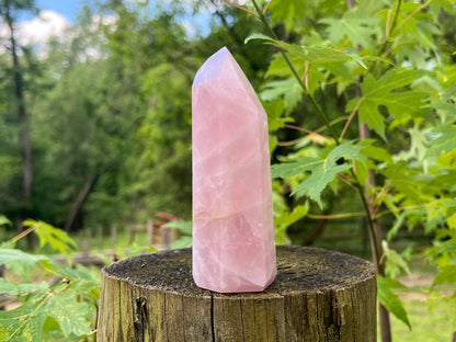 Rose Quartz Tower ~ Large