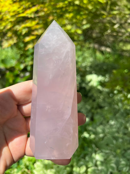 Rose Quartz Tower ~ Large