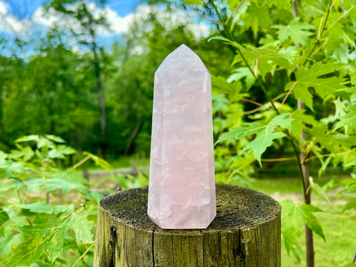 Rose Quartz Tower ~ Large