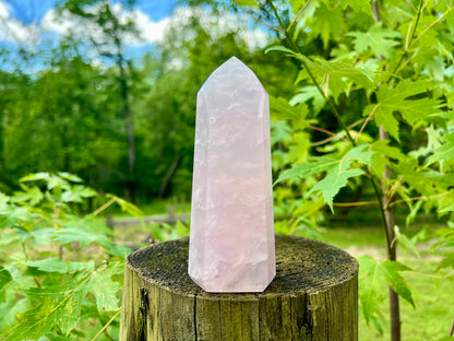 Rose Quartz Tower ~ Large