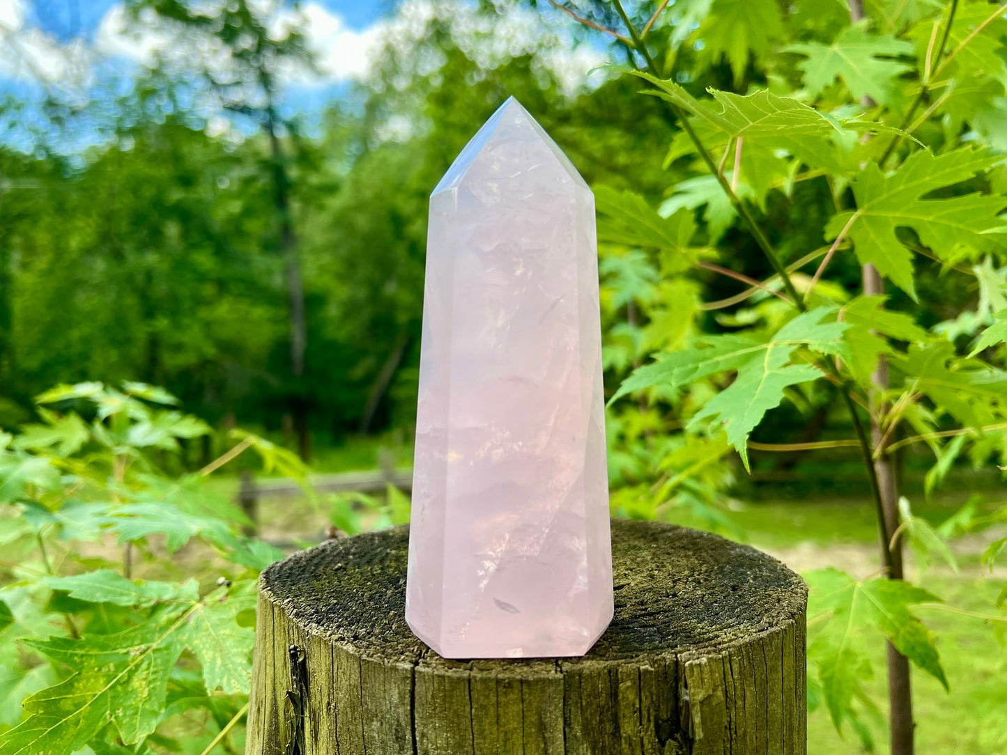 Rose Quartz Tower ~ Large