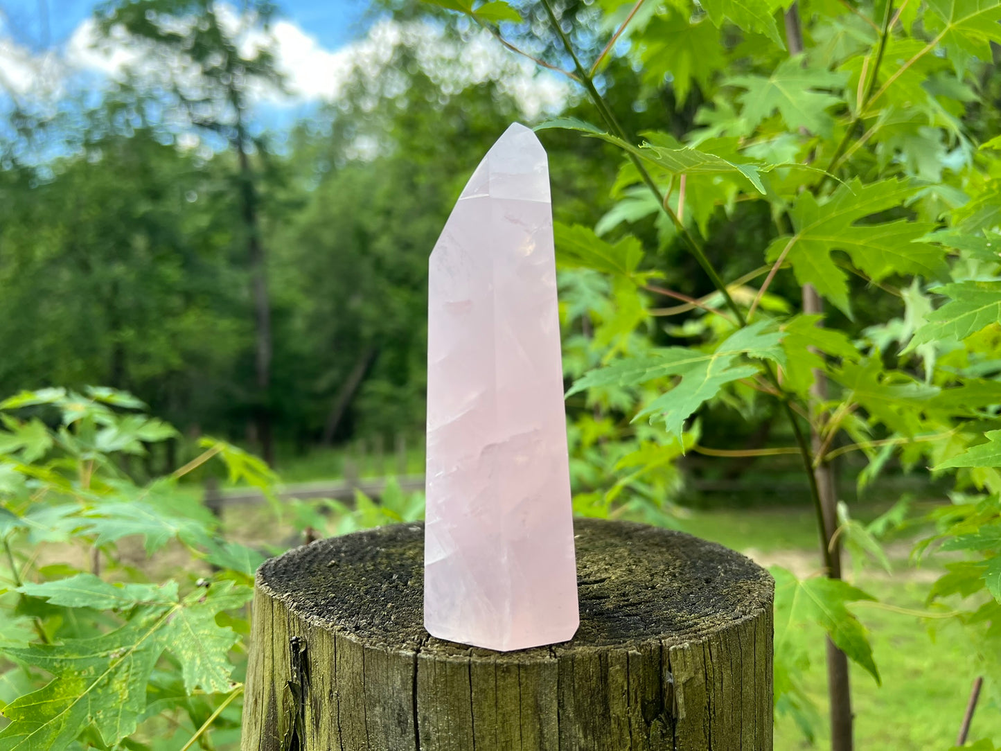 Rose Quartz Tower ~ Large