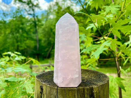 Rose Quartz Tower ~ Large