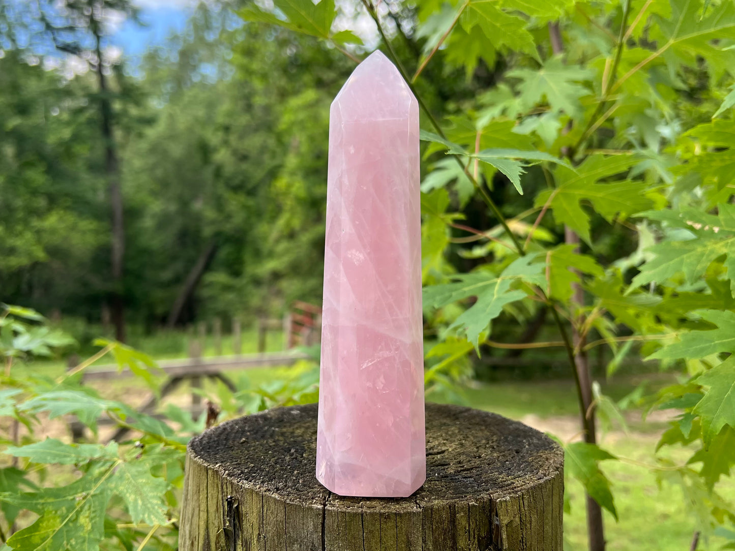 Rose Quartz Tower ~ Large