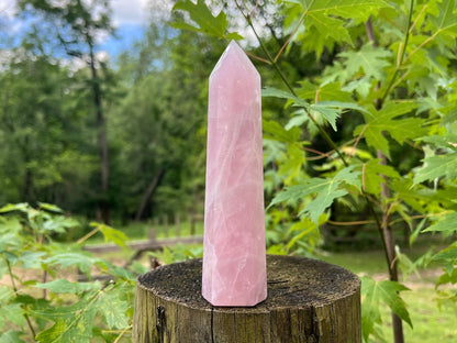 Rose Quartz Tower ~ Large
