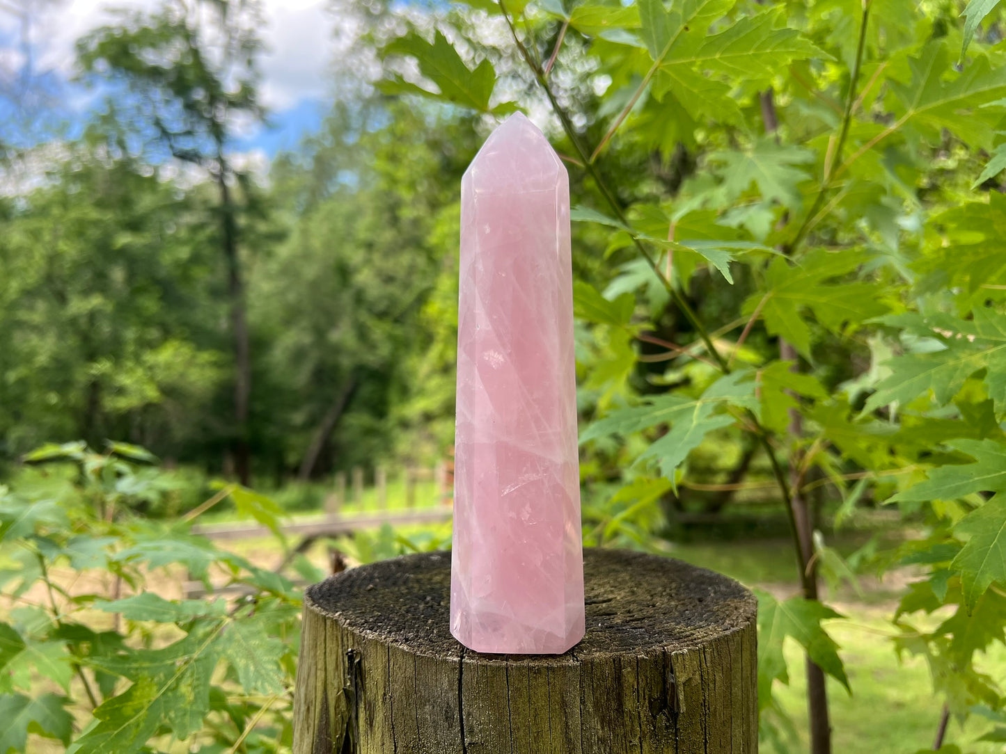 Rose Quartz Tower ~ Large