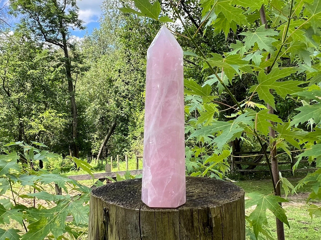 Rose Quartz Tower ~ Large