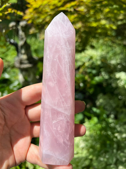 Rose Quartz Tower ~ Large