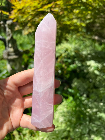 Rose Quartz Tower ~ Large