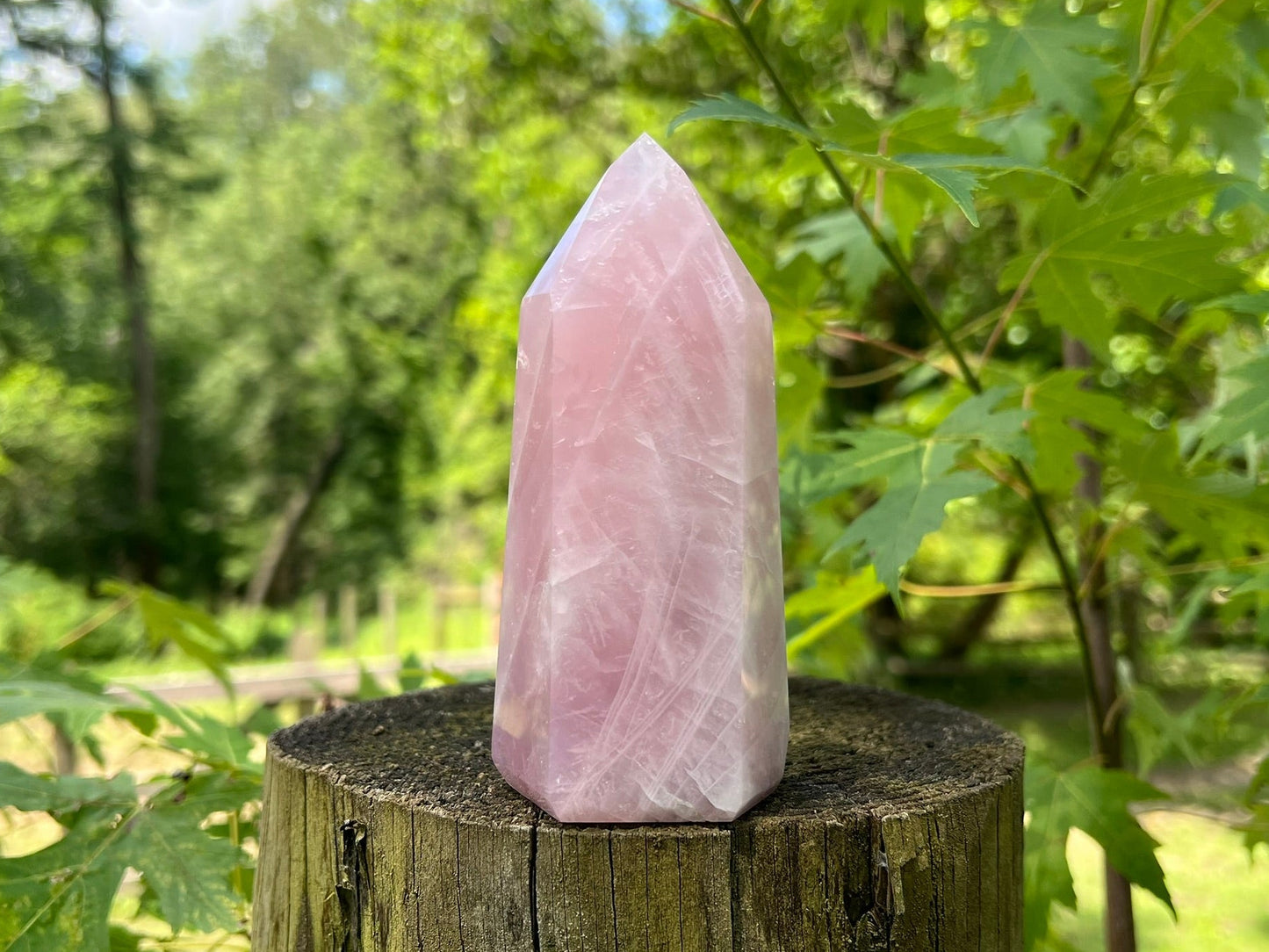 Rose Quartz Tower ~ Large