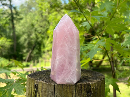 Rose Quartz Tower ~ Large
